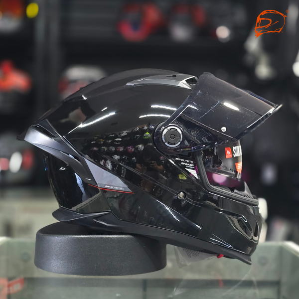 Casco MT Braker A1 Sv Solid Negro Brillo