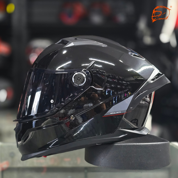 Casco MT Braker A1 Sv Solid Negro Brillo