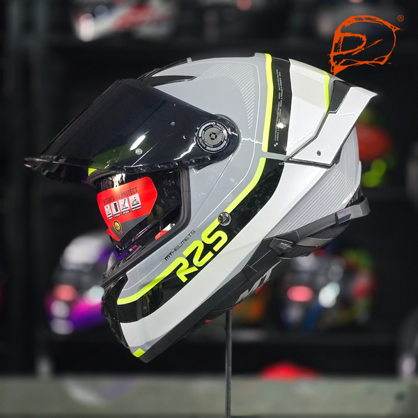 Casco Integral Mt Thunder 4 Sv R25 C3 Fluor Brillo