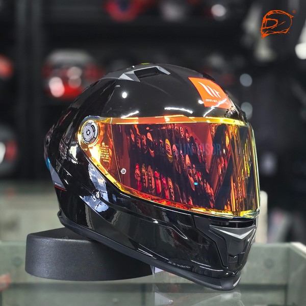 Casco MT Braker A1 Sv Solid Negro Brillo