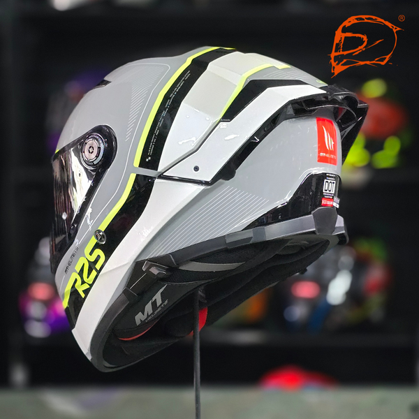Casco Integral Mt Thunder 4 Sv R25 C3 Fluor Brillo