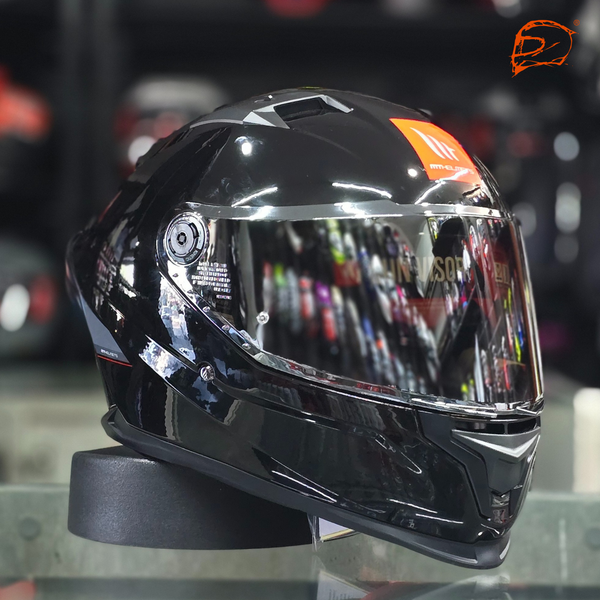 Casco MT Braker A1 Sv Solid Negro Brillo