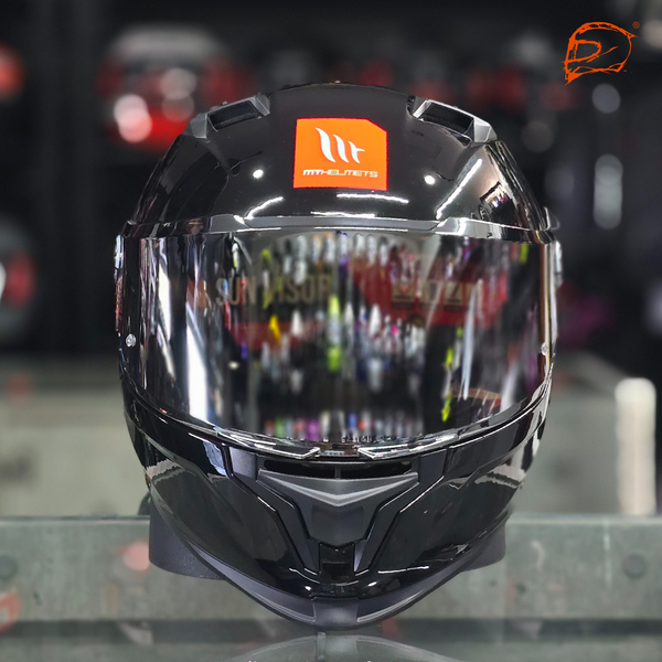 Casco MT Braker A1 Sv Solid Negro Brillo