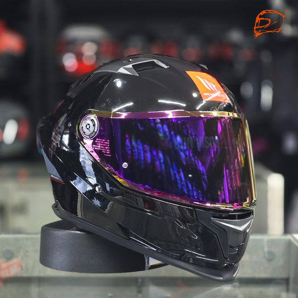 Casco MT Braker A1 Sv Solid Negro Brillo