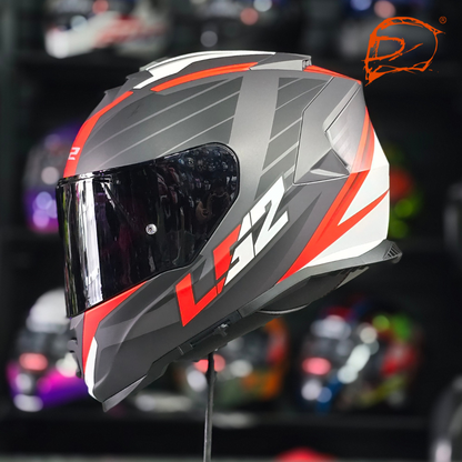 Casco Integral Ls2 Storm II Nerve Negro Rojo FF800