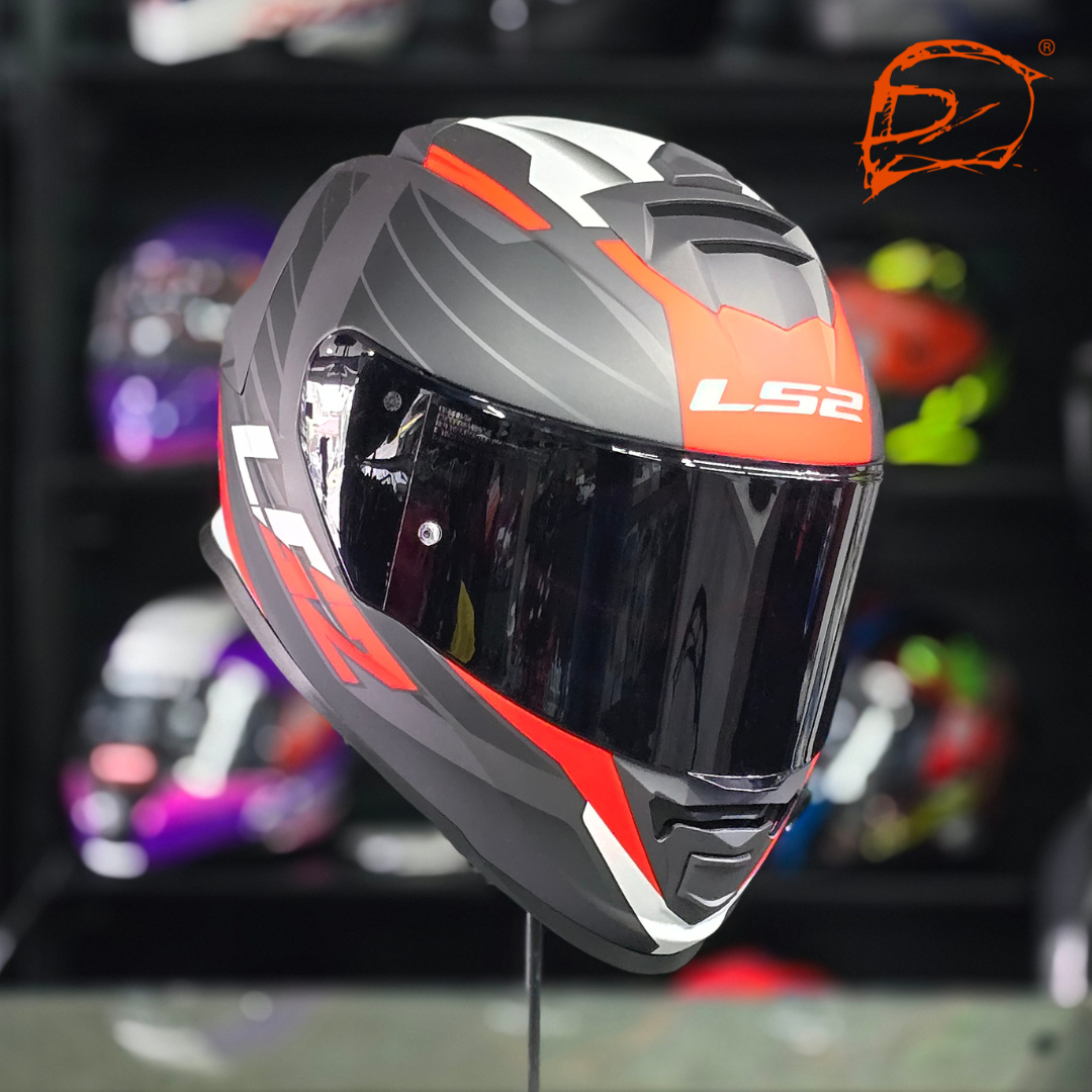 Casco Integral Ls2 Storm II Nerve Negro Rojo FF800