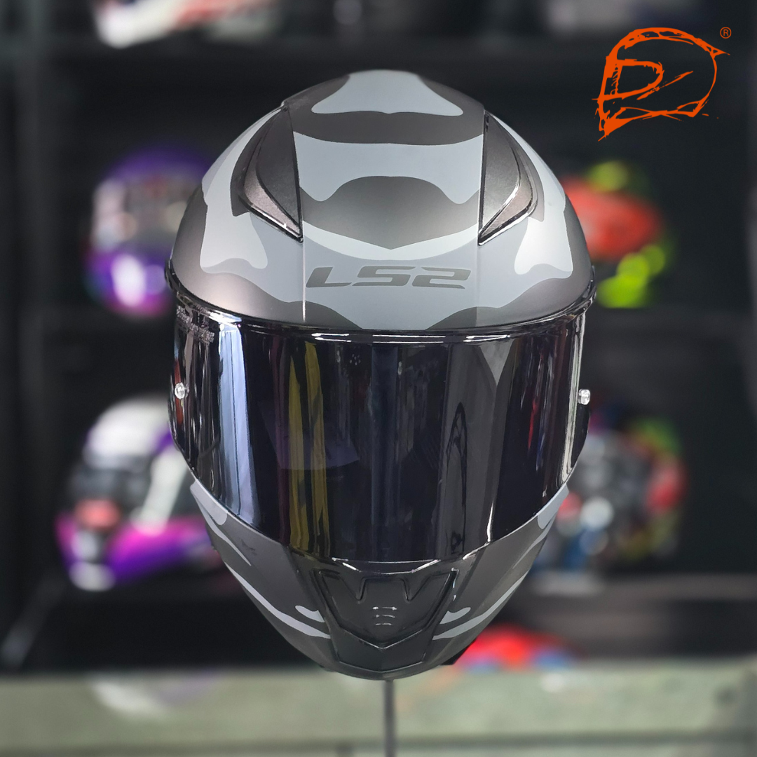 Casco Integral Ls2 Rapid II Camouflaje Gris Mate FF353