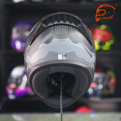 Casco Integral Ls2 Rapid II Camouflaje Gris Mate FF353