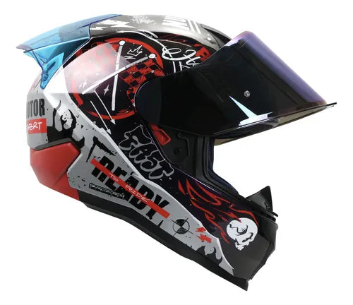 Casco SHAFT 560 Camaleon RV2 Rojo Motion