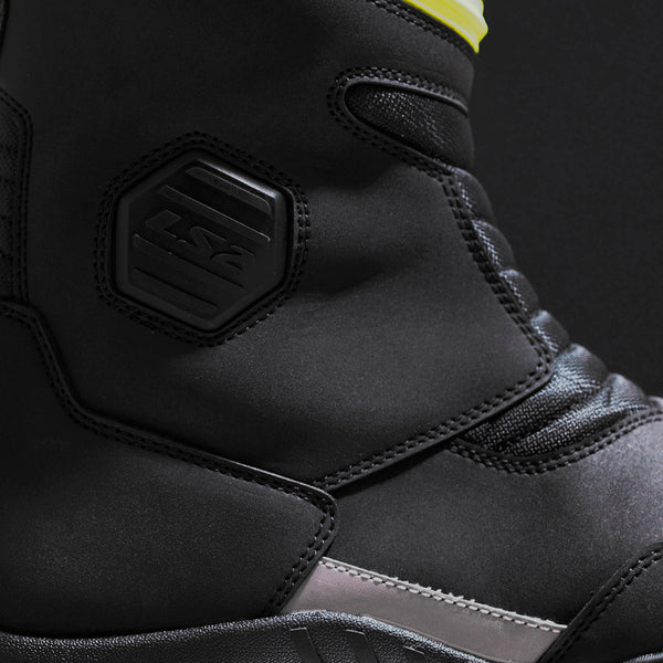Botas Ls2 Impermeable Goby Negro Amarillo Fluo DAMA