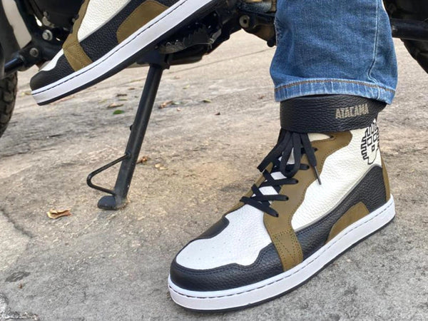 Tenis para moto James de Piel Unisex con protecciones Atacama