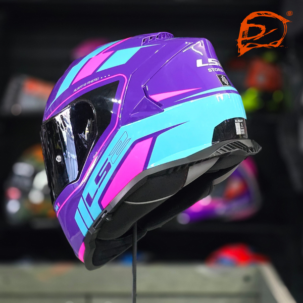 Casco Integral Ls2 Storm II Fist Morado Brillo FF800