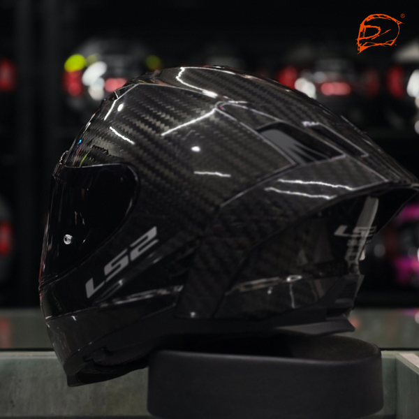 Casco Cerrado Ls2 Dragon Carbón Brillo FF807