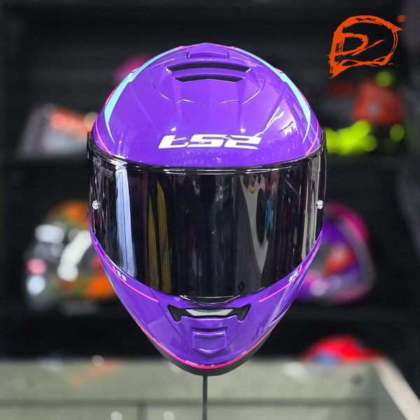 Casco Integral Ls2 Storm II Fist Morado Brillo FF800