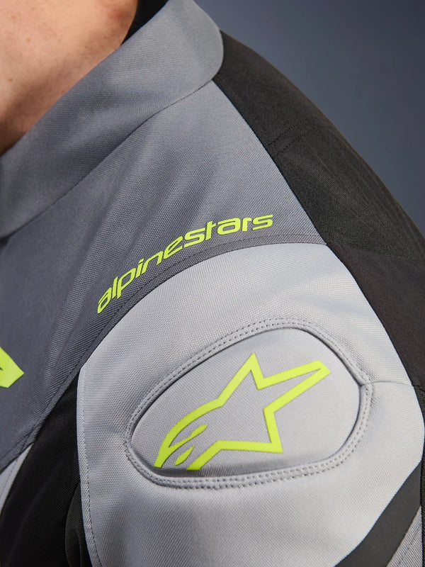 Chamarra Alpinestars T-Jaws V4 Gris Negra Gris Amarilla