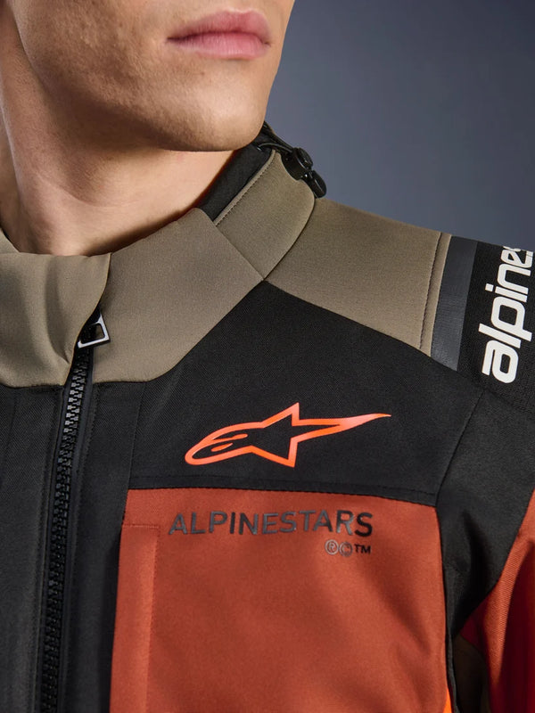 Chamarra Alpinestars Andes V4 Drystar Cafe Naranja