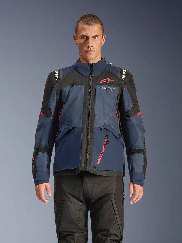 Chamarra Alpinestars Andes V4 Drystar  Azul Negro Rojo