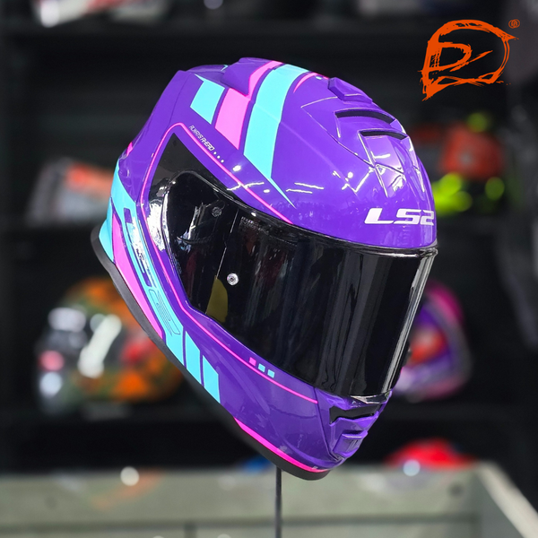 Casco Integral Ls2 Storm II Fist Morado Brillo FF800