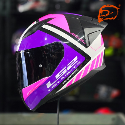 Casco Integral Ls2 Rapid Ii Blink Rosa Brillo