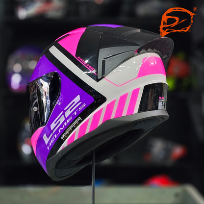 Casco Integral Ls2 Rapid Ii Blink Rosa Brillo