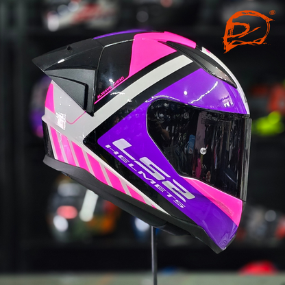 Casco Integral Ls2 Rapid Ii Blink Rosa Brillo