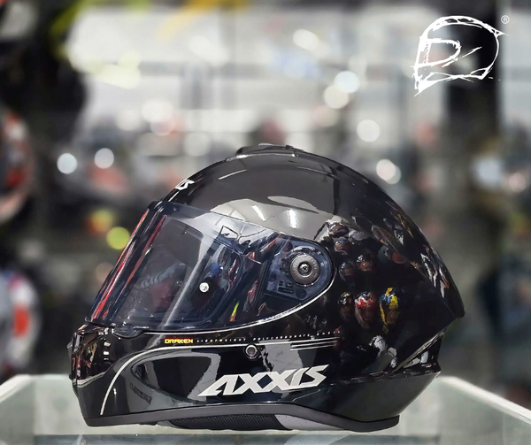 Casco Integral Axxis Draken A1 Negro Brillo