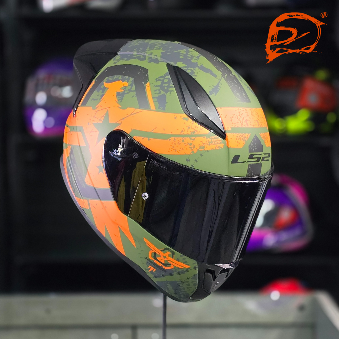 Casco Integral LS2 Rapid II Thunder Birds Amarillo Mate FF353