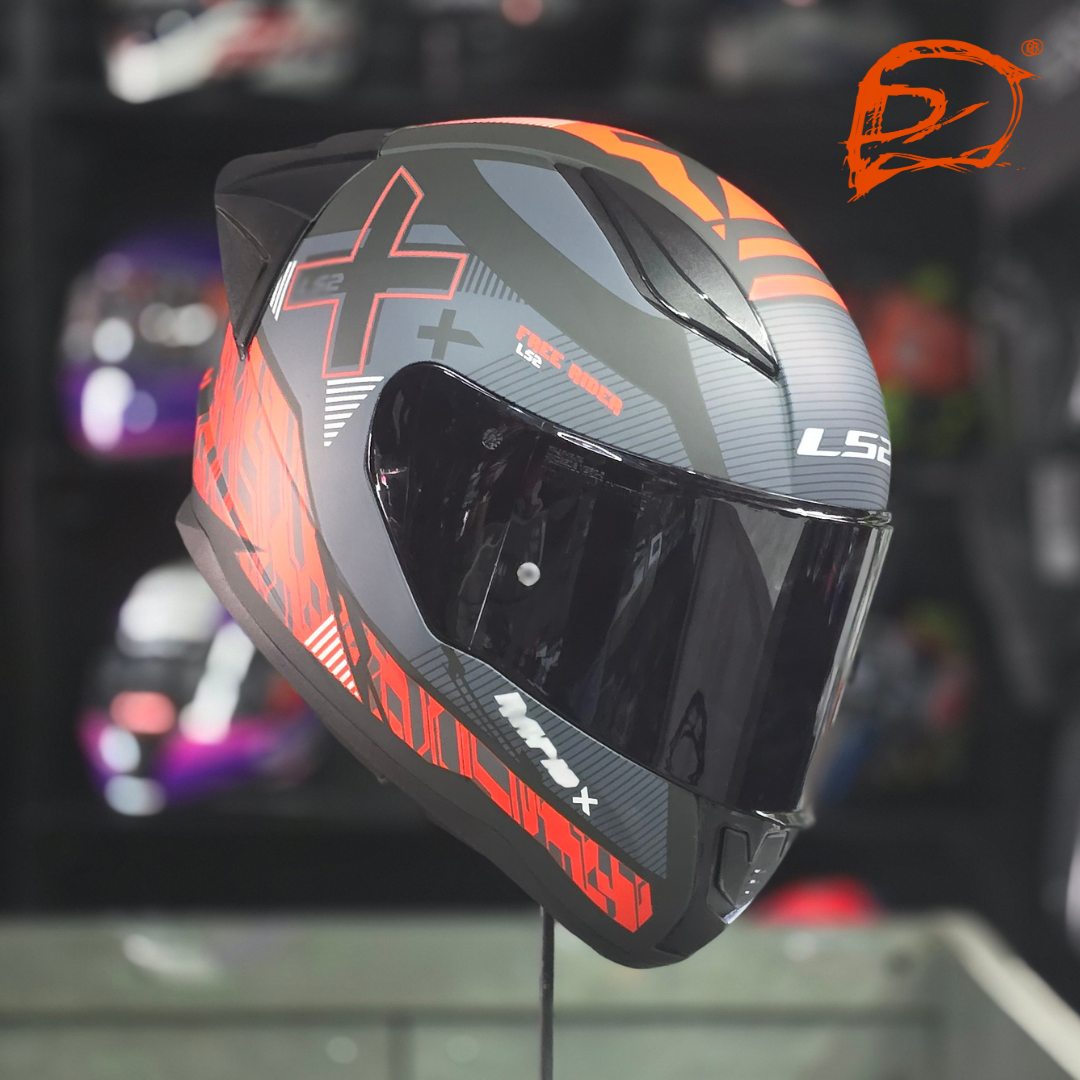 Casco Integral LS2 Rapid II Xtreet Negro Rojo Mate FF353