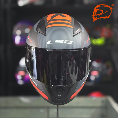 Casco Integral LS2 Rapid II Xtreet Negro Rojo Mate FF353