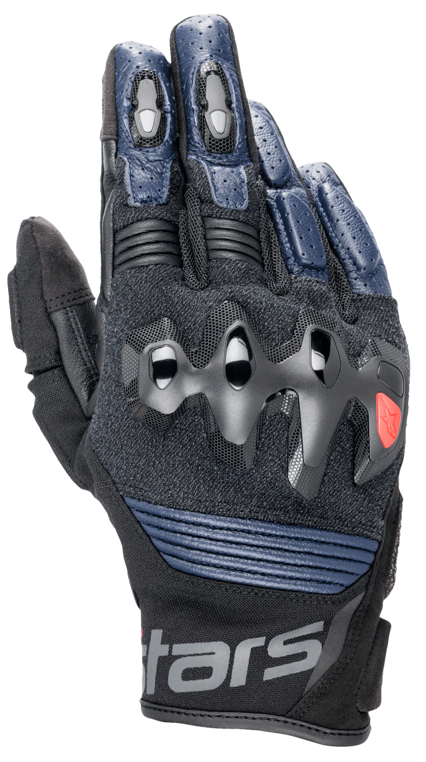 Guantes Alpinestars Halo Leather Gloves Negro Azul