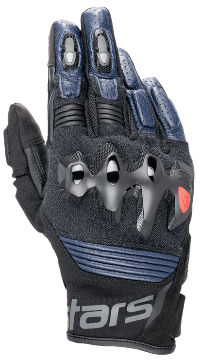 Guantes Alpinestars Halo Leather Gloves Negro Azul