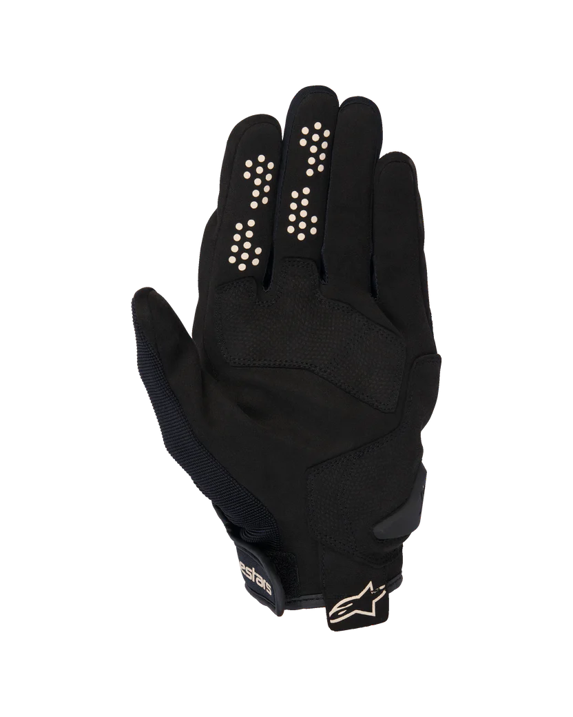 Guantes Alpinestars para mujer Chrome Beige Negro
