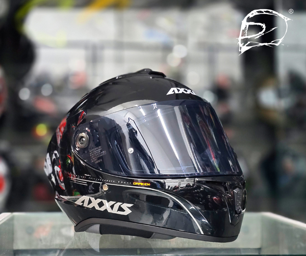 Casco Integral Axxis Draken A1 Negro Brillo