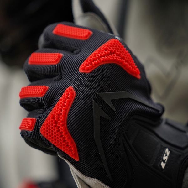 Guantes Vel Ls2 Ravin Negro Rojo