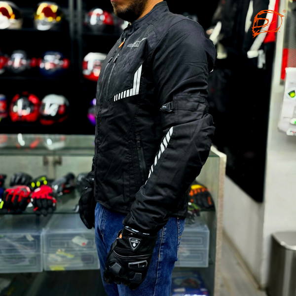 Chamarra Atrox AT-2119 Cordura Corta Negro