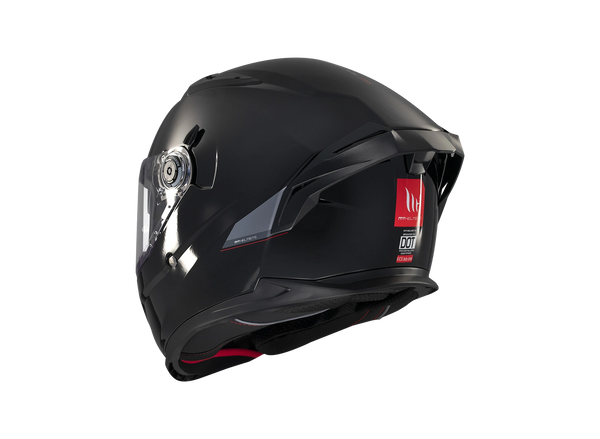 Casco MT Braker A1 Sv Solid Negro Brillo