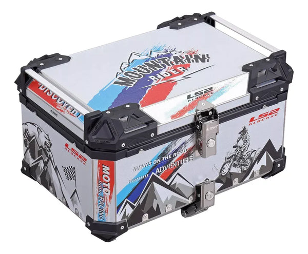 Baúl Trasero Motocicleta Ls2 Sg65 Aluminio 65 Lts