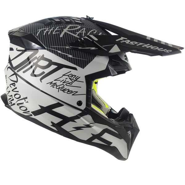 Casco Rmm 189 Cross Graficos Negro Mate Dot
