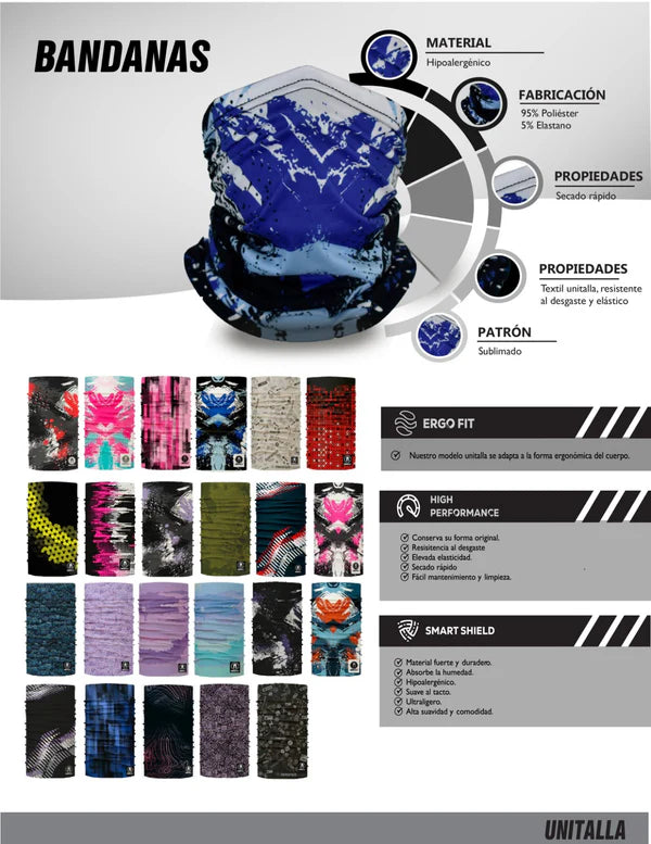 Bandana Immortale Calixta Negro