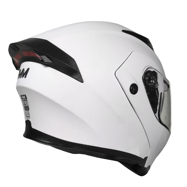 Casco Rmm 169 Abatible Blanco Mate Dot