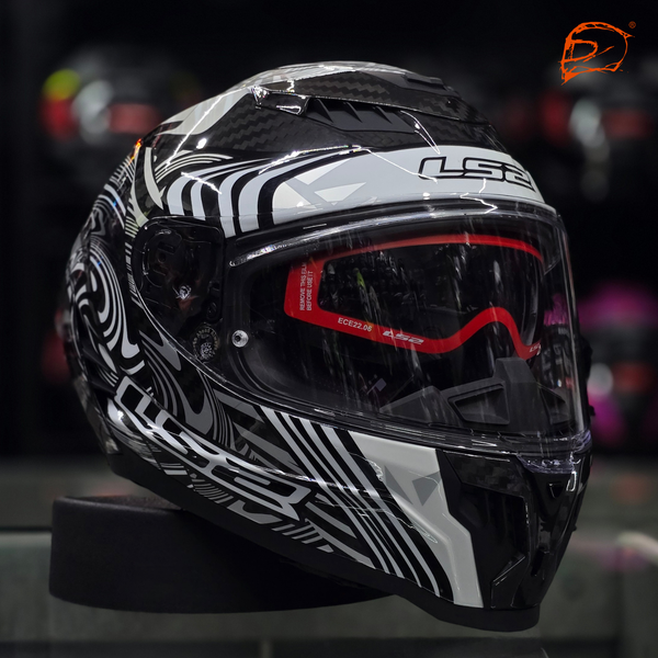 Casco Cerrado Ls2 Dragon Enthum Plata FF807