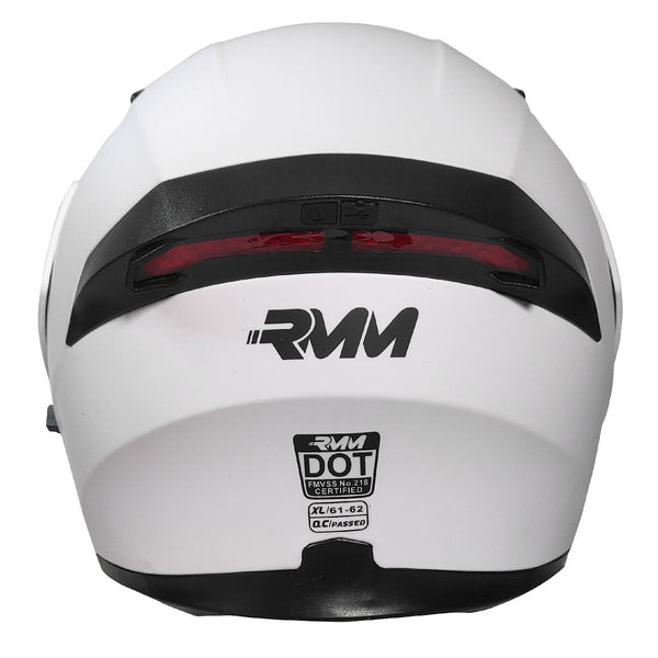 Casco Rmm 169 Abatible Blanco Mate Dot