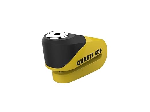 Candado de bloqueo de disco Oxford QuartZ KD10 Negro Amarillo