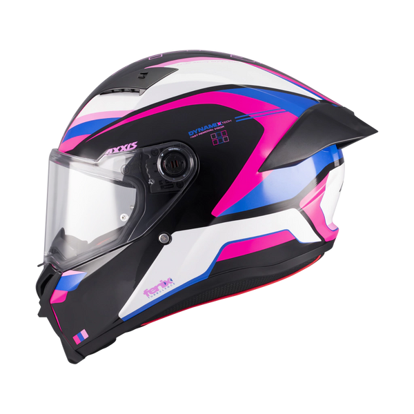 Casco Integral Axxis Fenix Turbulence A8 Rosa Azul Brillo