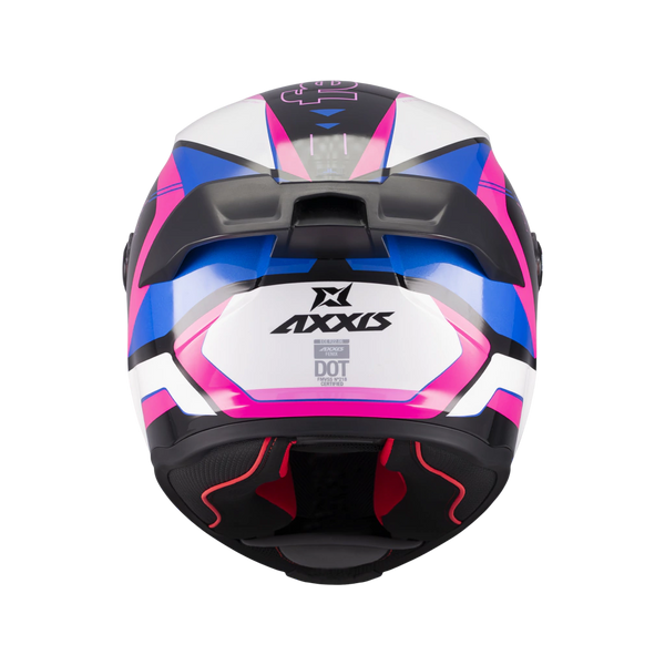 Casco Integral Axxis Fenix Turbulence A8 Rosa Azul Brillo