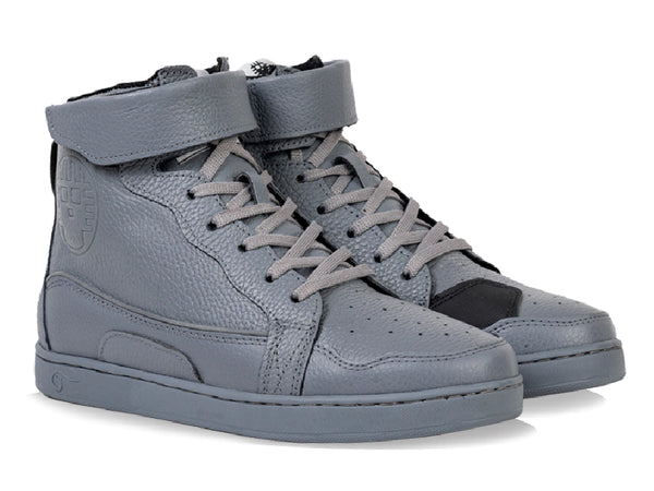 Tenis para moto Jeff de Piel gris Unisex con protecciones Atacama
