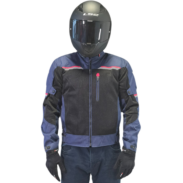 Chamarra De Moto Giacomo Premium Lite Azul