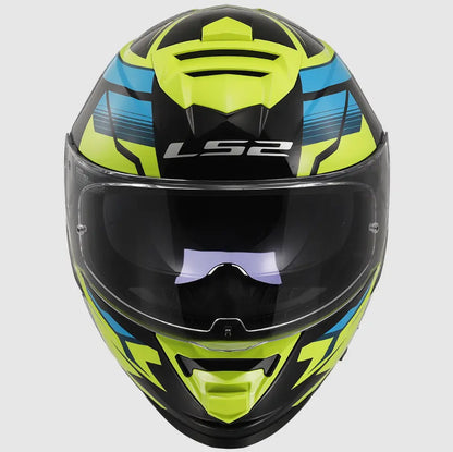 Casco Integral Ls2 Storm II Tracker Negro Amarillo FF800