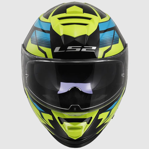 Casco Integral Ls2 Storm II Tracker Negro Amarillo FF800
