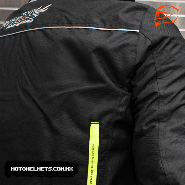 Chamarra Atrox corta con Protecciones Certificada Cordura CE 2109 Neon